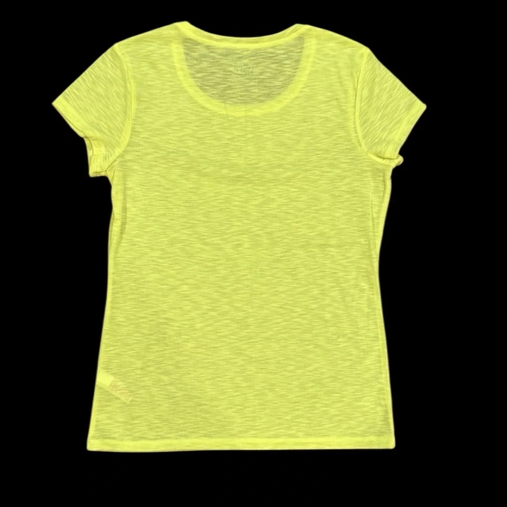 Justice Fluorescent Yellow Burnout Tee